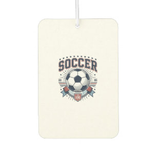 Désodorisant Pour Voiture Conception de maillot à emblème de football vintag