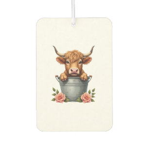 Désodorisant Pour Voiture Conception de marché de fleurs de vache Highland v