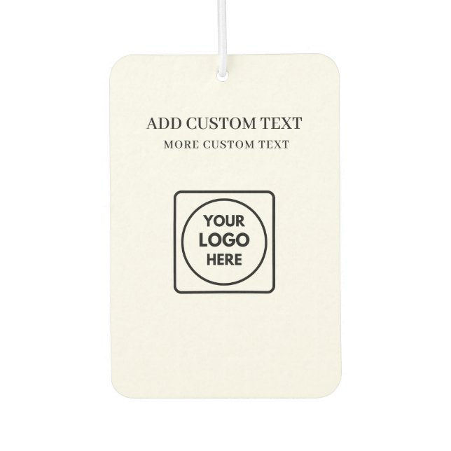 Désodorisant Pour Voiture Conception de marque d'entreprise de style de logo (Devant)