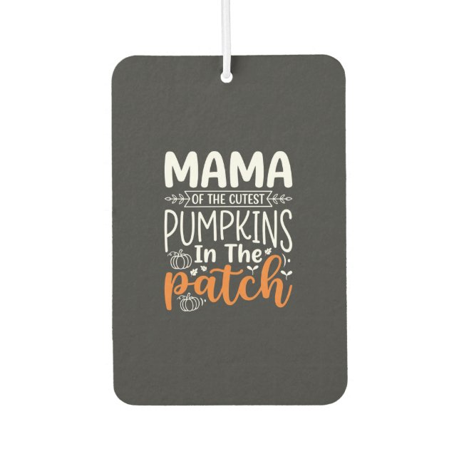 Désodorisant Pour Voiture Conception de patch de citrouilles maman Halloween (Devant)