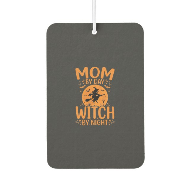 Désodorisant Pour Voiture Conception de sorcière de maman Halloween (Devant)