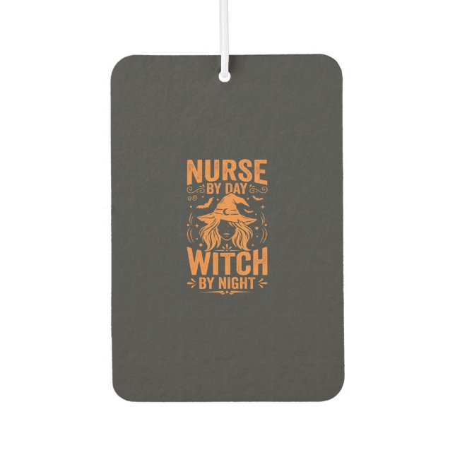 Désodorisant Pour Voiture Conception de sorcière infirmière Halloween (Devant)