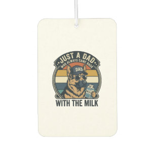 Désodorisant Pour Voiture Conception de T-shirt rétro lait drôle de père She
