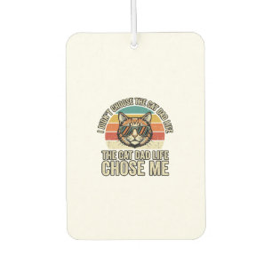 Désodorisant Pour Voiture Conception de T-Shirt Vintage Cat Dad Life Chose M