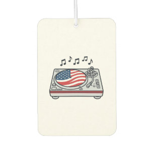 Désodorisant Pour Voiture Conception de T-shirt vintage de musique de table