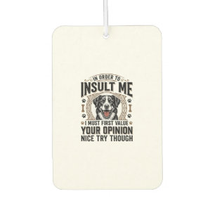 Désodorisant Pour Voiture Conception de T-Shirt vintage d'opinion de chien d