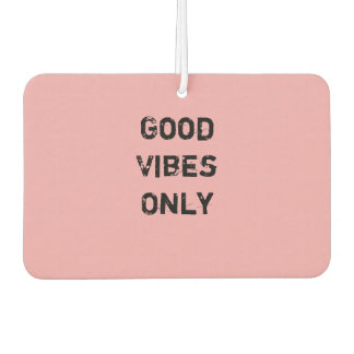 Désodorisant Pour Voiture Conception de texte "Good Vibes Only"