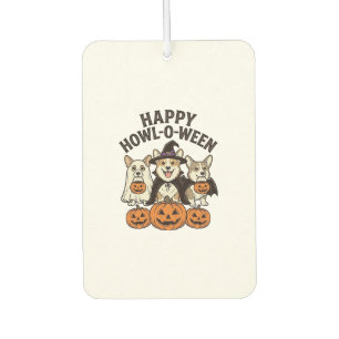 Désodorisant Pour Voiture Conception de vecteur de chien de Halloween de Cor