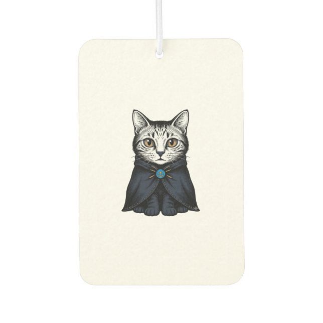 Désodorisant Pour Voiture Conception d'illustration de portrait de chat de g (Devant)