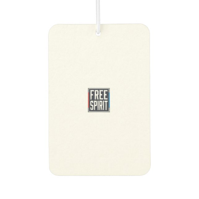 Désodorisant Pour Voiture Conception Graphique Boîte Esprit Libre Patriotiqu (Devant)