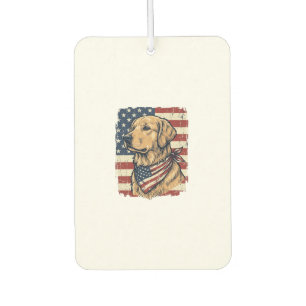 Désodorisant Pour Voiture Conception vectorielle vintage patriotique de Gold