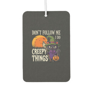 Désodorisant Pour Voiture Conceptions de chat de sorcière d'Halloween de cho