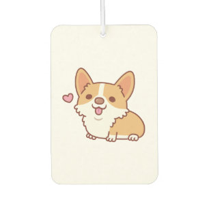 Désodorisant Pour Voiture Corgi Chien mignon et souriant