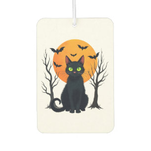 Désodorisant Pour Voiture Costume de chat de Noël effrayant vintage Chat Rét