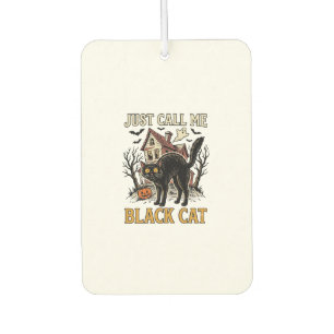 Désodorisant Pour Voiture Costume de chat noir Maison hantée Funny Halloween