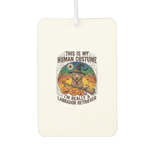 Désodorisant Pour Voiture Costume Humain Labrador Retriever Sorcière d'Hallo