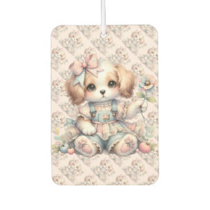 Désodorisant Pour Voiture Cosy Kawaii Cottagecore Farmcore Chiot Style