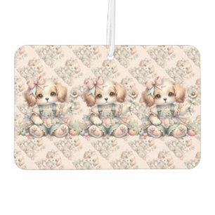 Désodorisant Pour Voiture Cosy Kawaii Cottagecore Farmcore Chiot Style