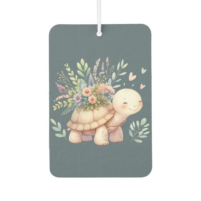 Désodorisant Pour Voiture Cottage Garden Turtle Watercolor (Devant)