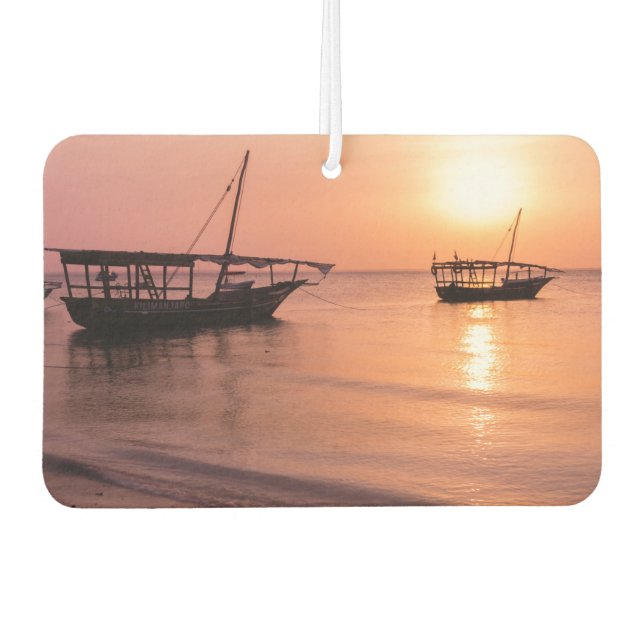 Désodorisant Pour Voiture Coucher de soleil à Zanzibar (Devant)