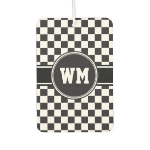 Désodorisant Pour Voiture Course de voiture / Motif d'échecs + votre backgr.