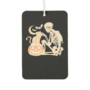 Désodorisant Pour Voiture Crâne de chat squelette kitty Conception Halloween