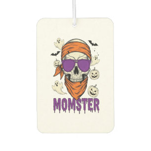 Désodorisant Pour Voiture Crâne de Momster Halloween drôle Maman