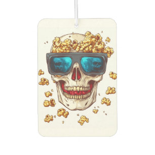 Désodorisant Pour Voiture Crâne en pop-corn effrayant � Squelette de film d'