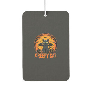 Désodorisant Pour Voiture Création graphique de chat effrayant Halloween cha