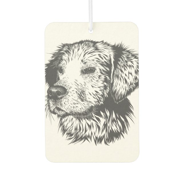 Désodorisant Pour Voiture Créez Votre Propre Chien de Compagnie Personnalisé (Devant)