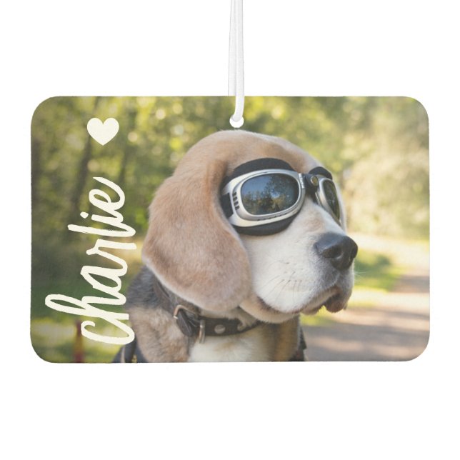 Désodorisant Pour Voiture Créez Votre Propre Photo de Chien pour Voiture (Devant)