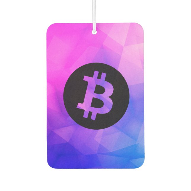 Désodorisant Pour Voiture Cristal Bitcoin (Devant)