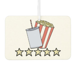 Désodorisant Pour Voiture Critique de film personnalisée 5 étoiles Popcorn B