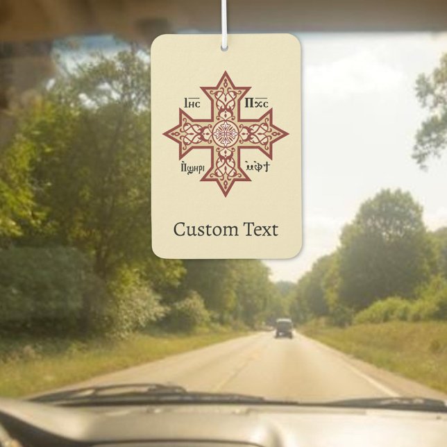Désodorisant Pour Voiture Croix copte (Créateur téléchargé)