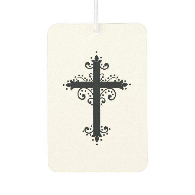 Désodorisant Pour Voiture Croix sculptée décorative de luxe (Devant)
