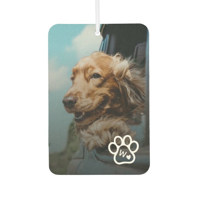 Désodorisant Pour Voiture Custom Make Your Own Pet Photo Potrait Monogram (Devant)