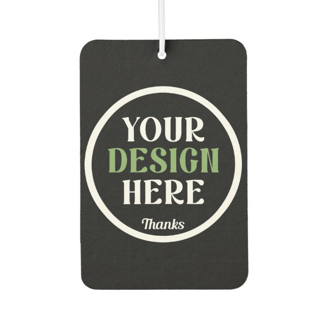 Désodorisant Pour Voiture custom, unique, sleek & minimalist (Devant)