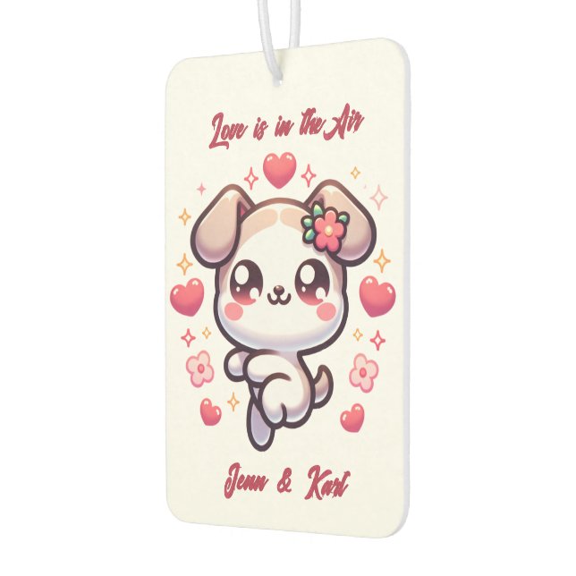 Désodorisant Pour Voiture Customizable Kawaii Puppy Love Air Freshener (Gauche)