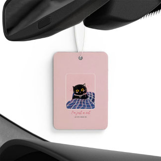 Désodorisant Pour Voiture Cute Chat Rose Moderne Pastel