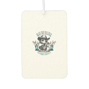 Désodorisant Pour Voiture Cute Cow Girl Horse équitation Cowgirl Sunset Ride