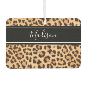 Désodorisant Pour Voiture Cute fille Empreinte de léopard personnalisée