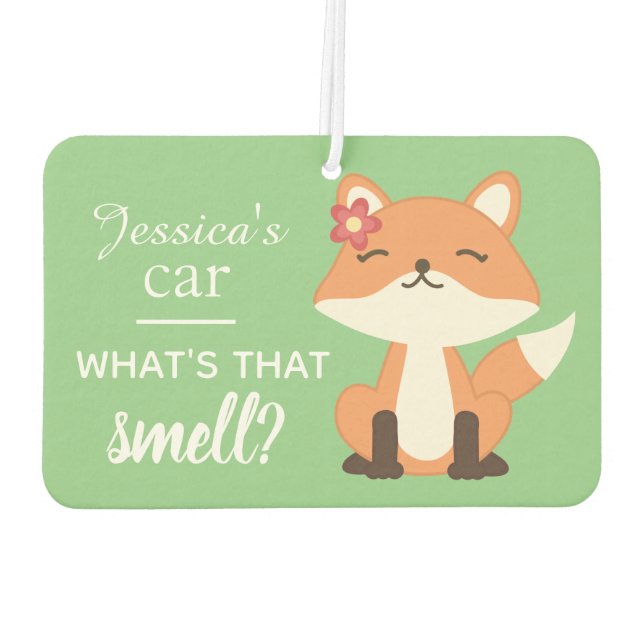 Désodorisant Pour Voiture Cute Fox Sniffer l'air personnalisé (Dos)