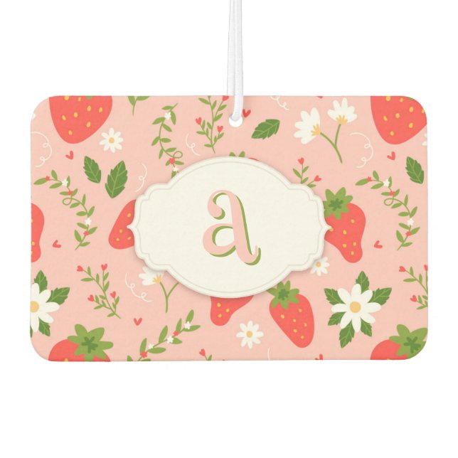 Désodorisant Pour Voiture Cute fraise Motif Air Freshener (Devant)