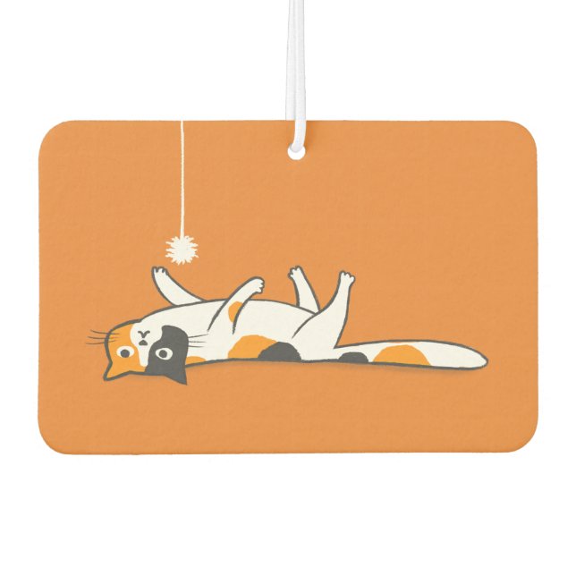 Désodorisant Pour Voiture Cute Funny Calico Voiture de chat Air Freshener (Devant)