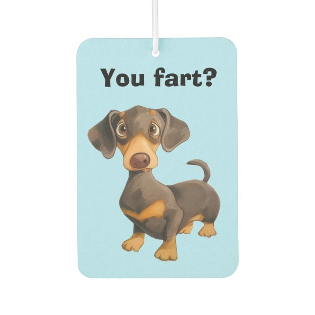Désodorisant Pour Voiture Dachshund Fart (Devant)