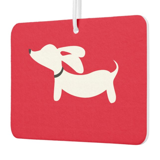 Désodorisant Pour Voiture Dachshund Heart Air Freshener (Gauche)