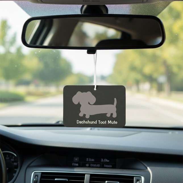 Désodorisant Pour Voiture Dachshund Toot Mute Air Freshener (Funny wiener dog car air freshener - dachshund toot mute )
