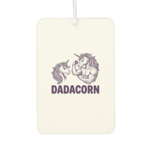 Désodorisant Pour Voiture Dadacorn Drôle Licorne Papa Conception de Chemise