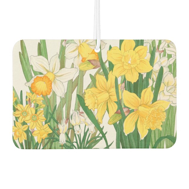 Désodorisant Pour Voiture Daffodil Woodblock Painting, Tanigami Kônan, 1917 (Devant)