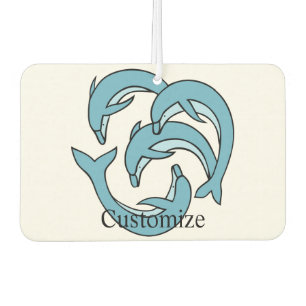 Désodorisant Pour Voiture Dauphins bleus encerclant Thunder_Cove